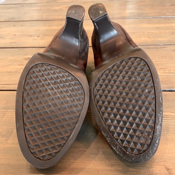 AEROSOLES Sweet Aroma Brown Suede Booties - Picture 4 of 5